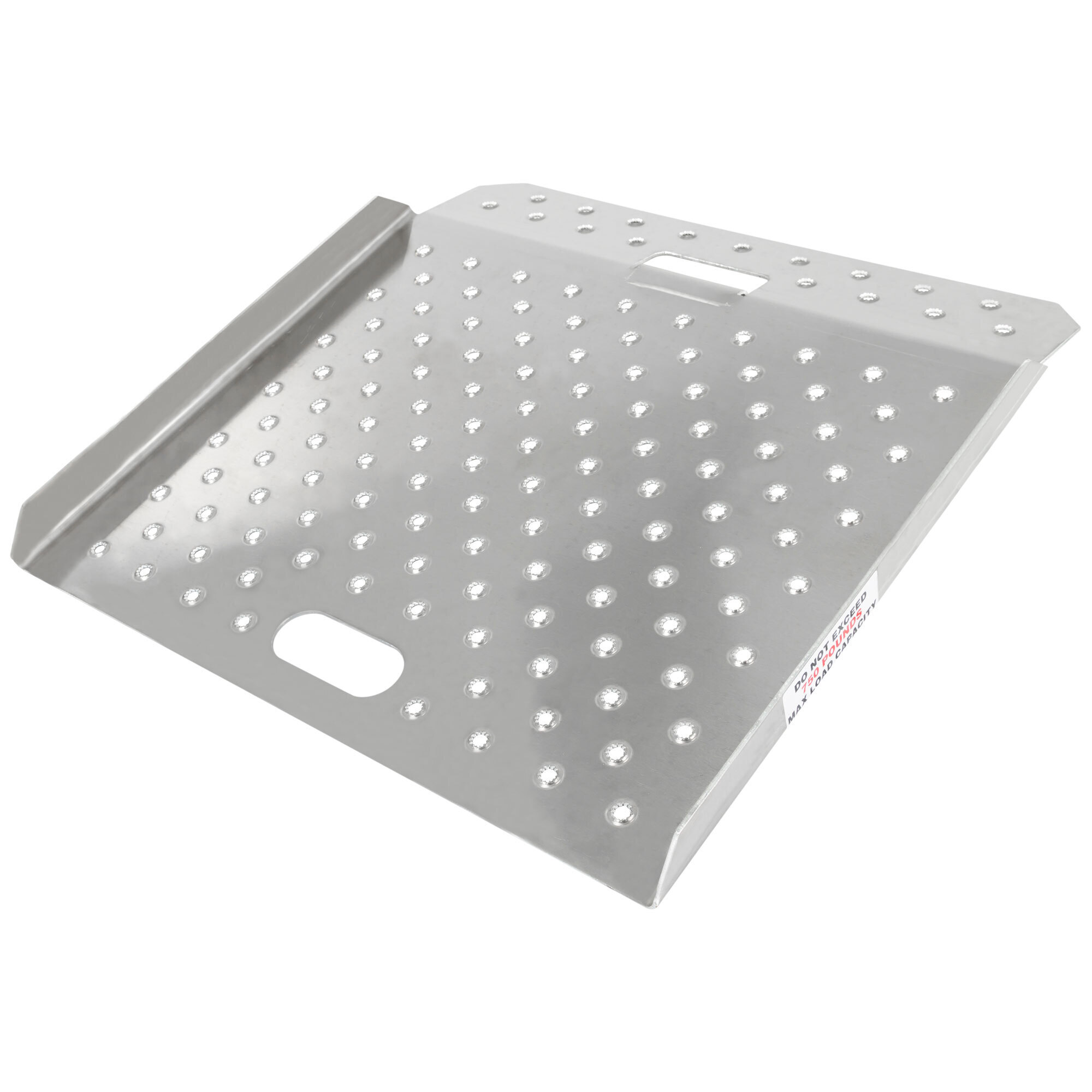 Guardian, 27in. x 27in. Aluminum Curb Ramp, Max. Ramp Length 27 in, Surface Width 27 in, Total Capacity 750 lb, Model# CR-01-27-27-P-TS6